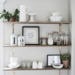 Kitchen shelves help to declutter your kitchen being practical and functional