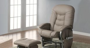 glider recliners recliners with ottomans casual leatherette glider recliner with matching ottoman .beige VFTYTEN